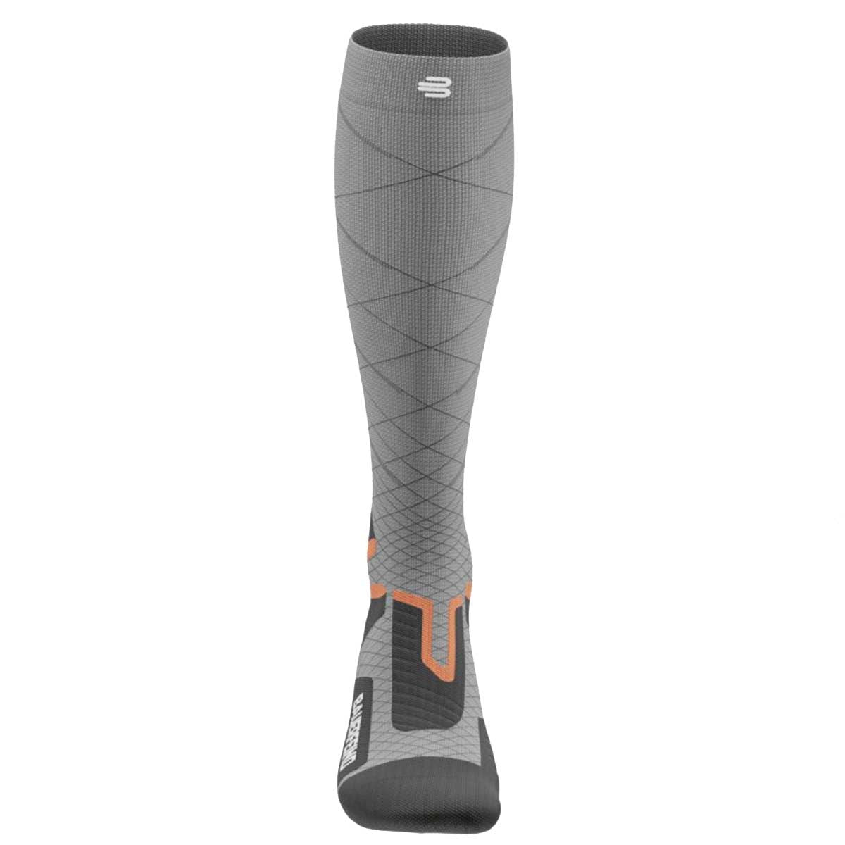 Bauerfeind Ski Performance Compression Socken Damen | grau | Größe 35-38, M