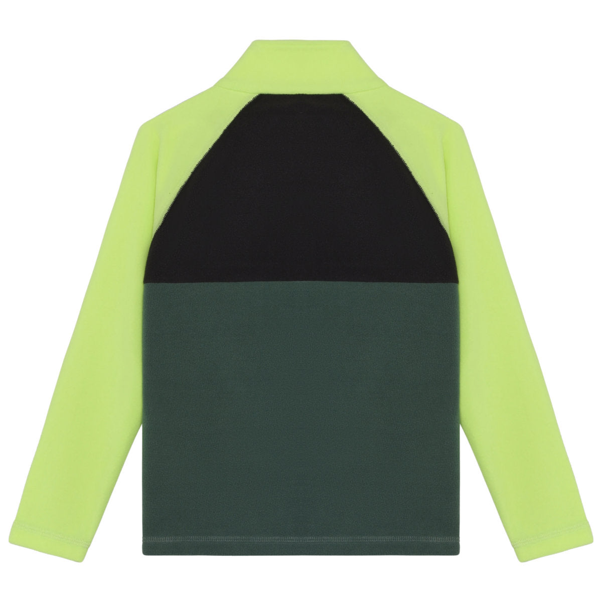 ColorKids Colorblock Fleece Pulli Kinder | grün | Größe 116