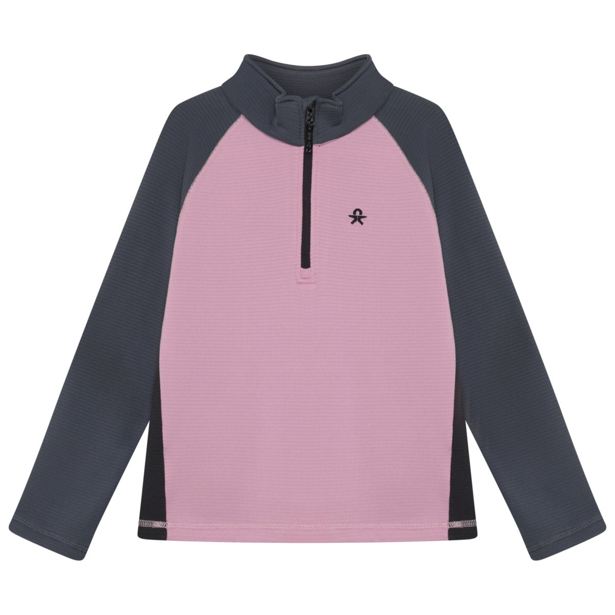 ColorKids Colorblock Fleece Pulli Kinder | rosa | Größe 116