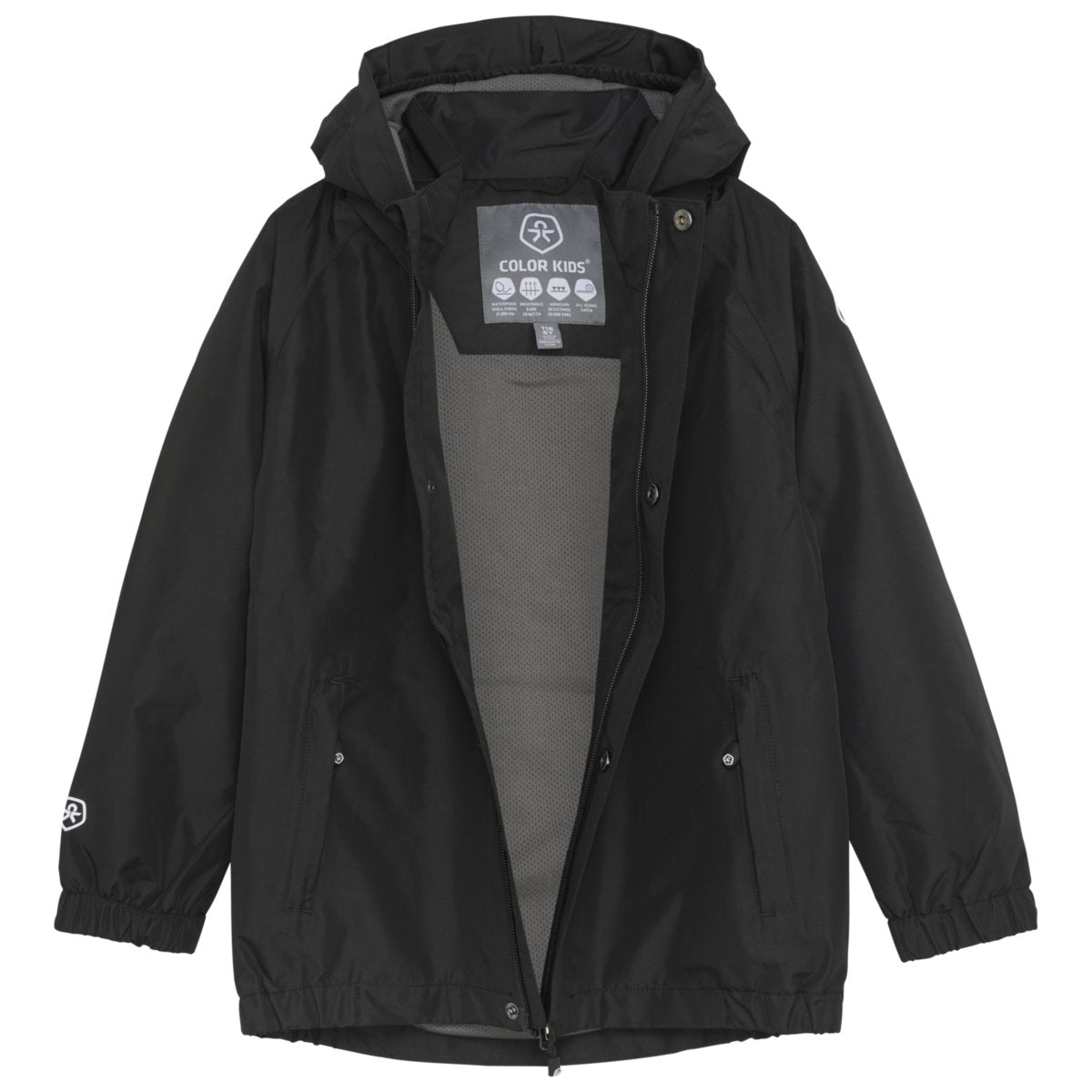 ColorKids Shell Jacke Kinder | schwarz | Größe 128
