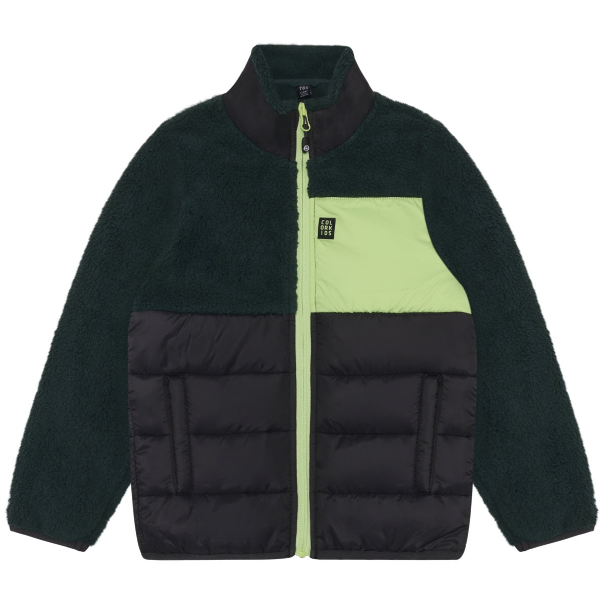 ColorKids Teddy Steppjacke Kinder | grün | Größe 104