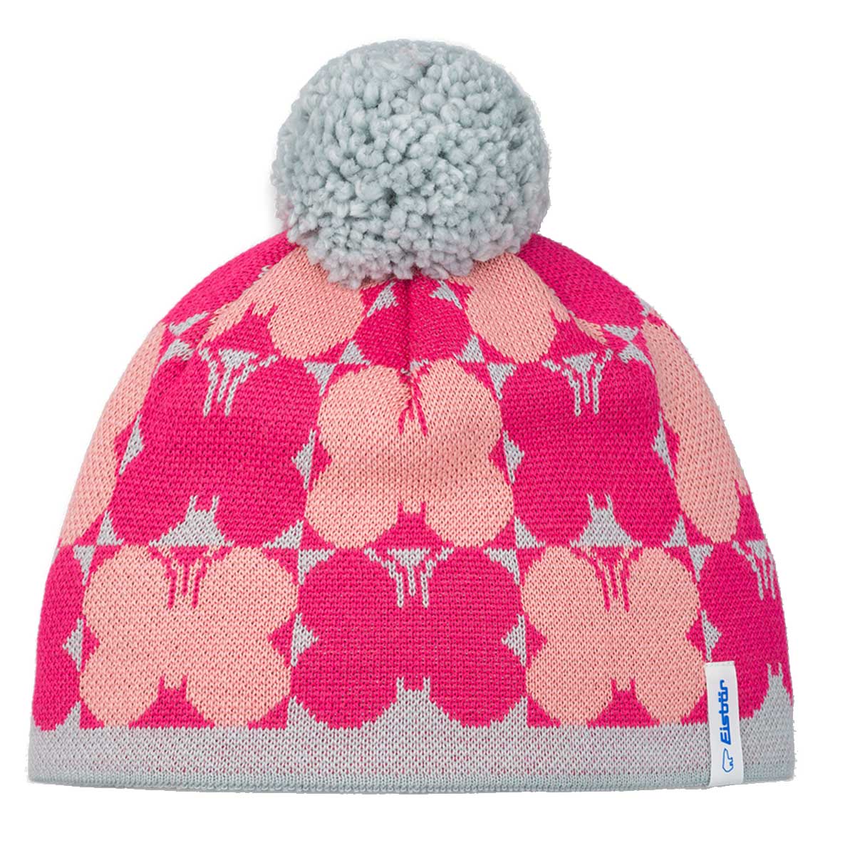 Eisbär Butterfly Pompon Mütze Kinder | pink | Größe STK