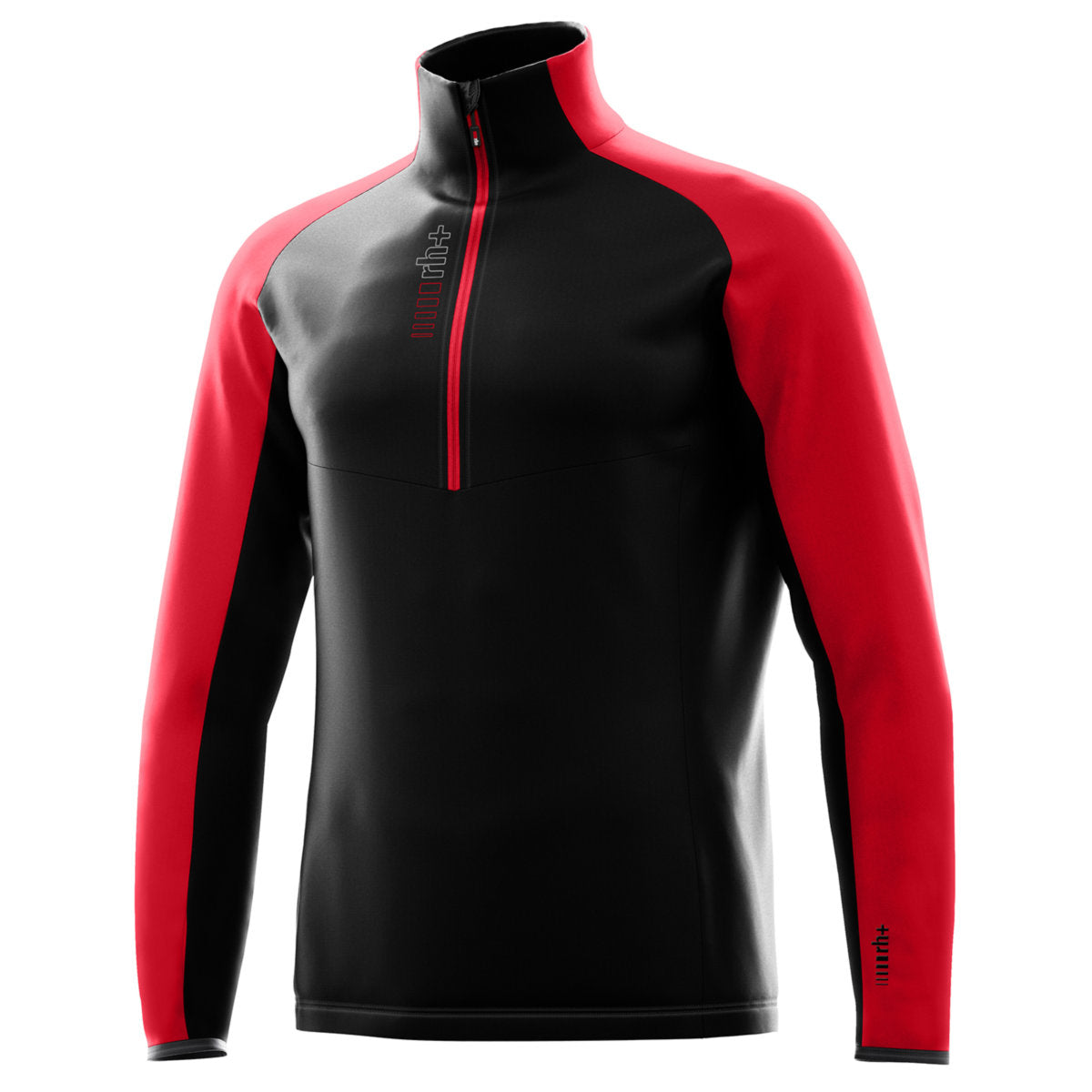 rh+ Kyril Half Zip Midlayer Herren | rot | Größe L