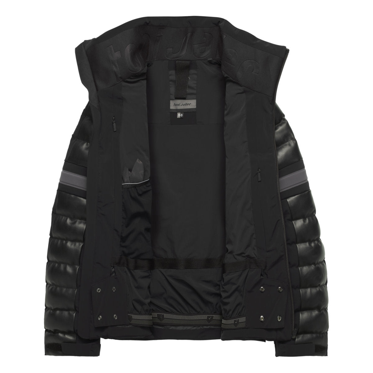 Toni Sailer Gideon Faux Leather Jacke Herren | schwarz | Größe 48
