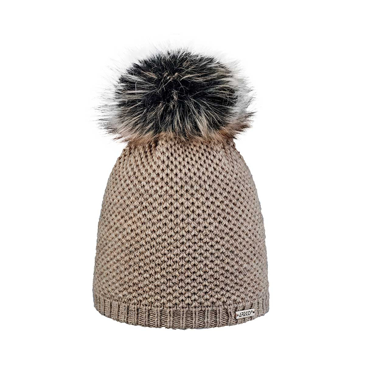 Areco Pudelmütze Damen | beige | Größe STK