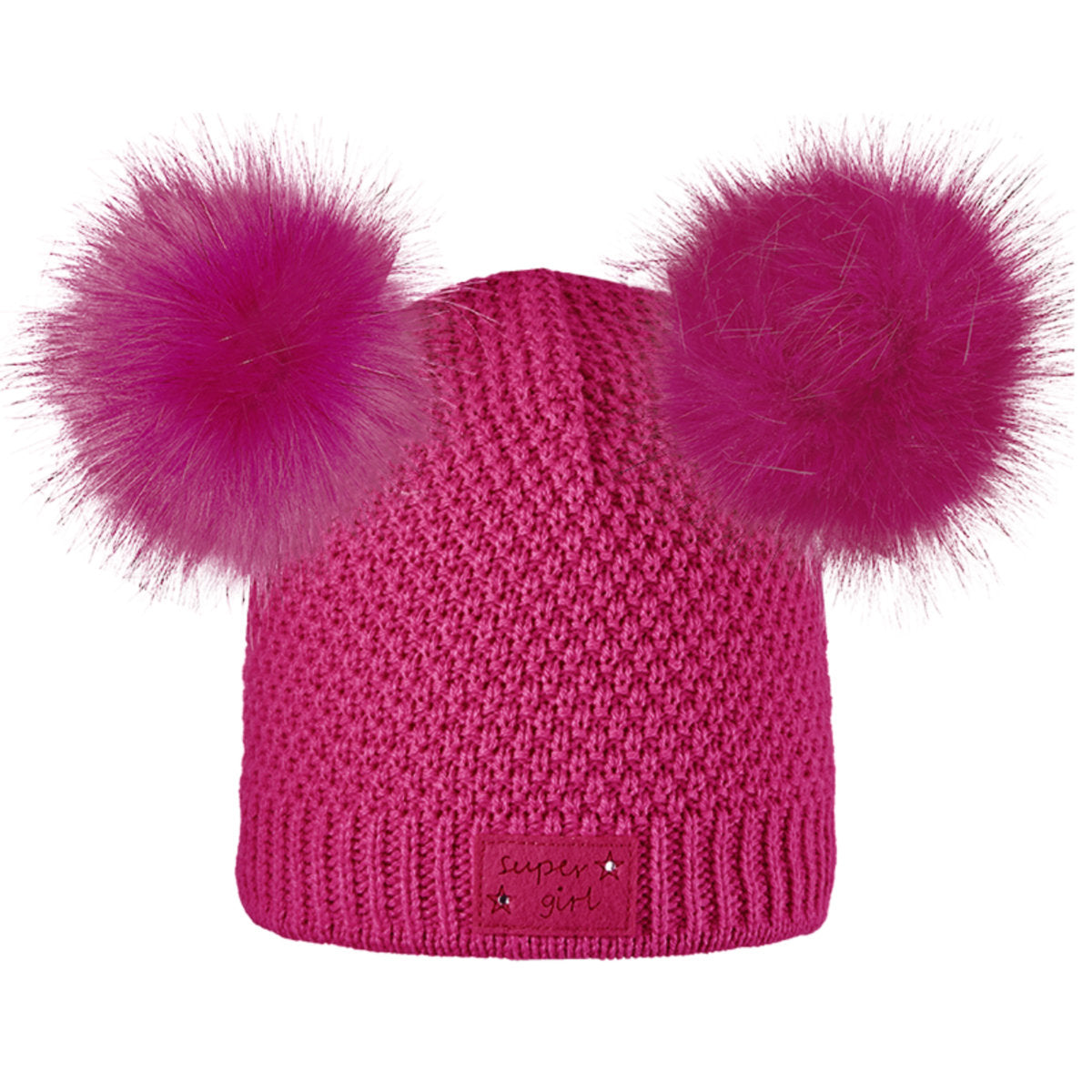 Areco Pudelmütze Kinder | pink | Größe STK