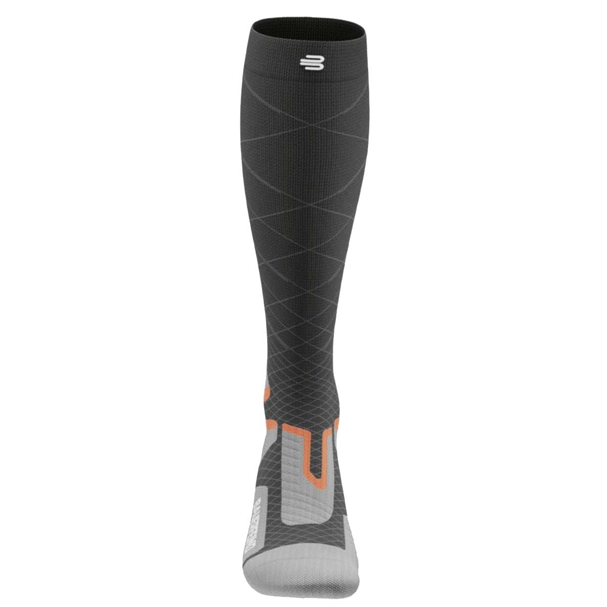 Bauerfeind Ski Performance Compression Socken Herren | grau | Größe 38-41, M