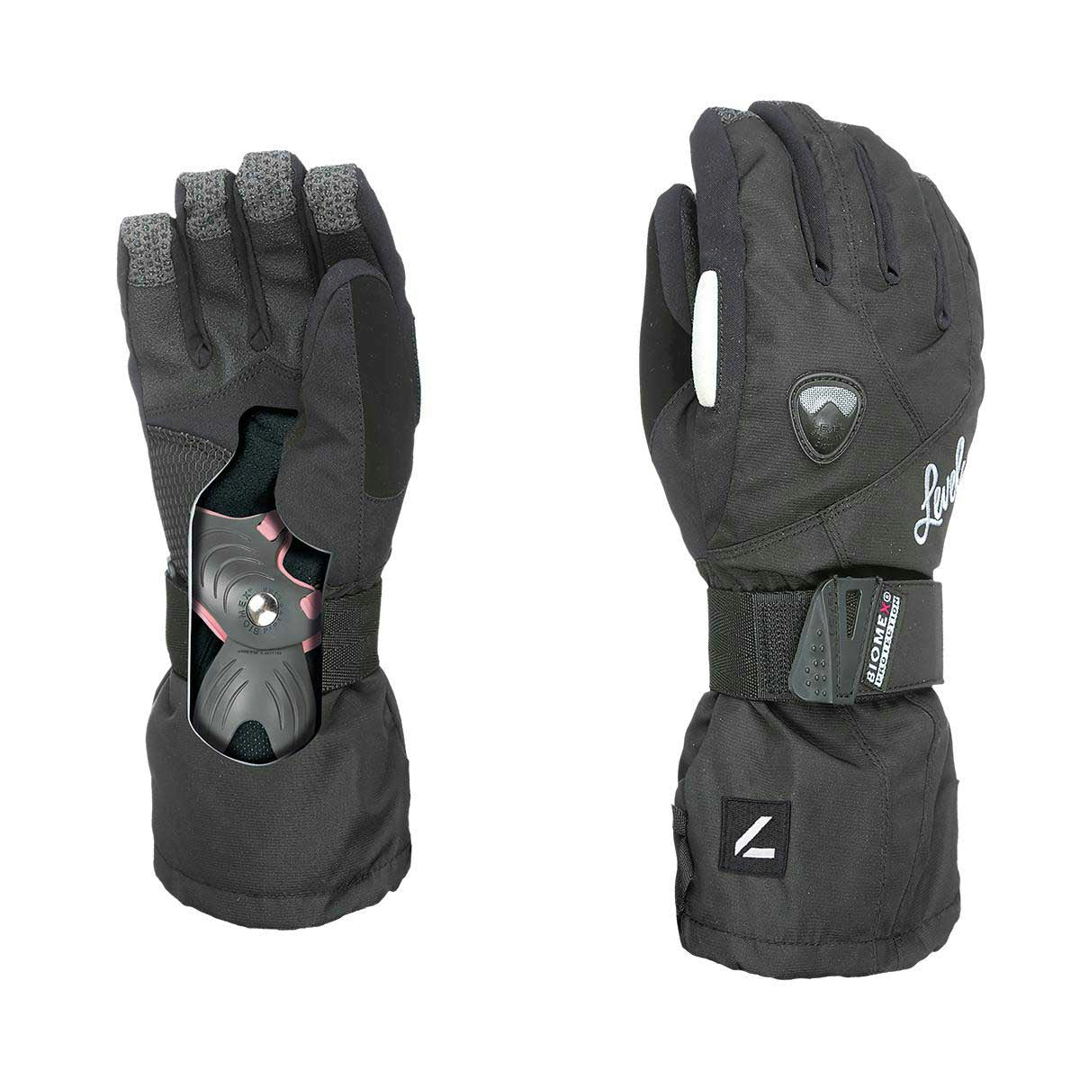Butterfly Handschuhe Damen | schwarz | Größe 6,5