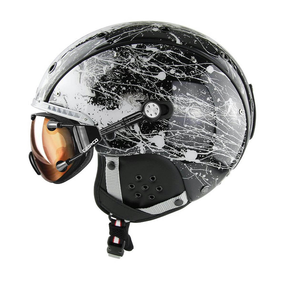 Casco SP-3 Splatter Visor Skihelm | schwarz | Größe M