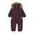 ColorKids Coverall Fake Fur Skianzug Kinder | rot | Größe 80