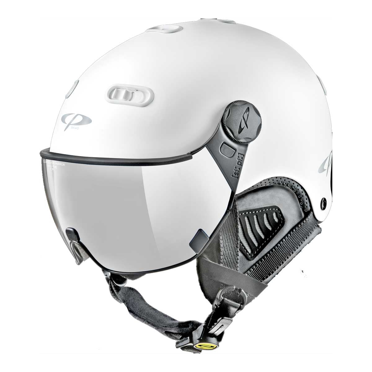 CP Carachillo DL Vario Silver Skihelm | weiss | Größe 53 - 55