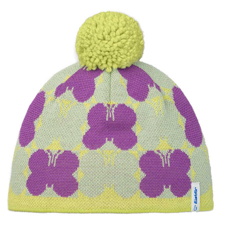 Eisbär Butterfly Pompon Mütze Kinder | violett | Größe STK