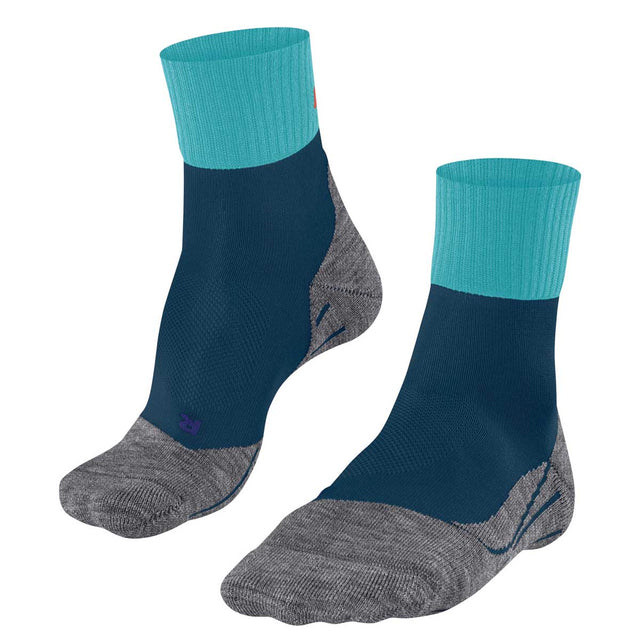 Falke TK2 Short Cool Trekkingsocken Damen | blau | Größe 37 - 38