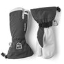 Hestra Army Leather Heli Ski 3-finger Handschuhe Herren | grau | Größe 10
