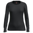 Icebreaker Merino 260 Tech LS Scoop Damen | schwarz | Größe L