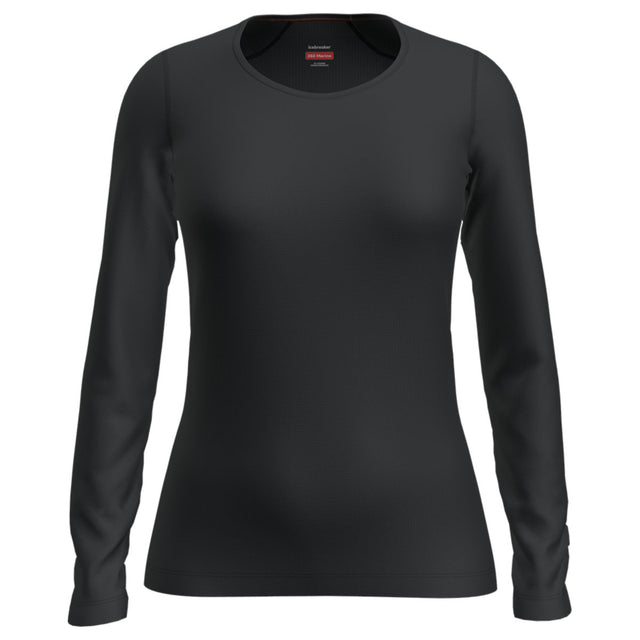 Icebreaker Merino 260 Tech LS Scoop Damen | schwarz | Größe L