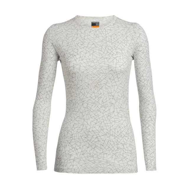 Icebreaker Wmns 200 Oasis LS Damen | weiss | Größe XL