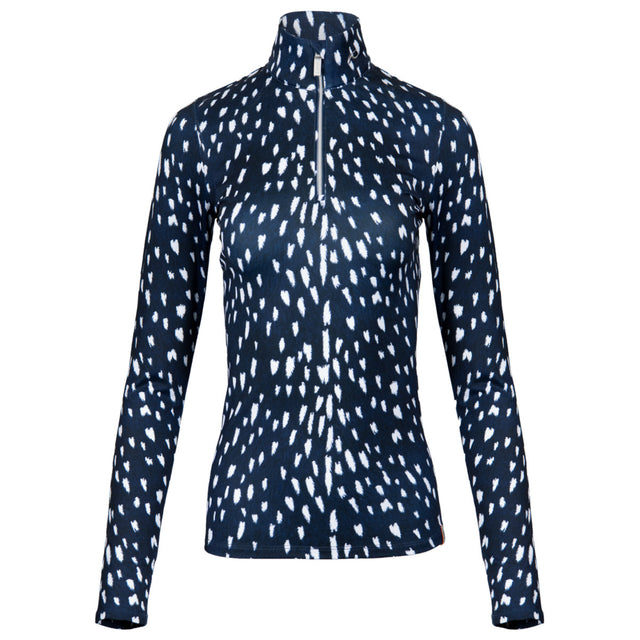Kjus Kinetic Print Half-Zip Midlayer Damen | blau | Größe L