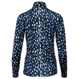 Kjus Kinetic Print Half-Zip Midlayer Damen | blau | Größe L