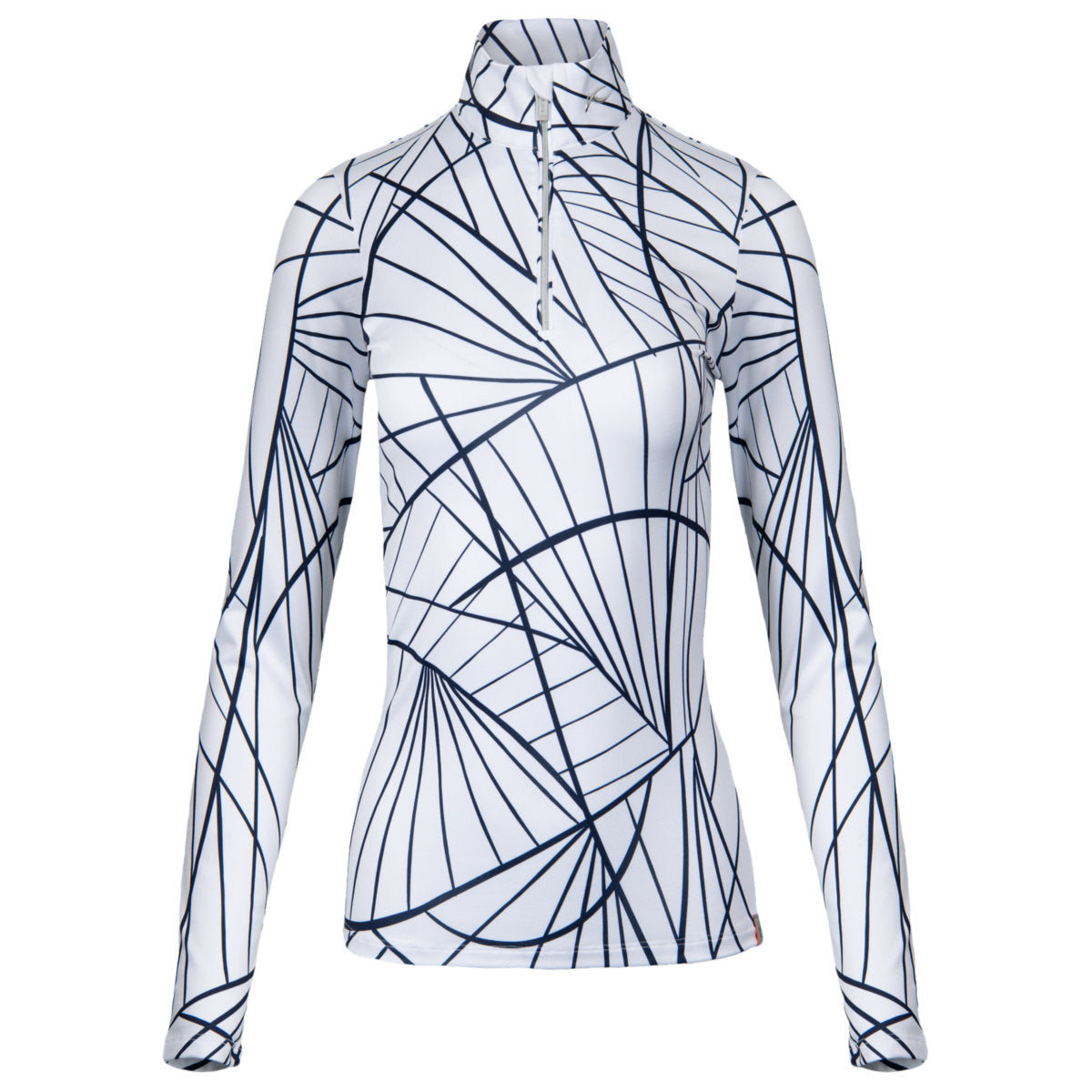 Kjus Kinetic Print Half-Zip Midlayer Damen | blau | Größe L