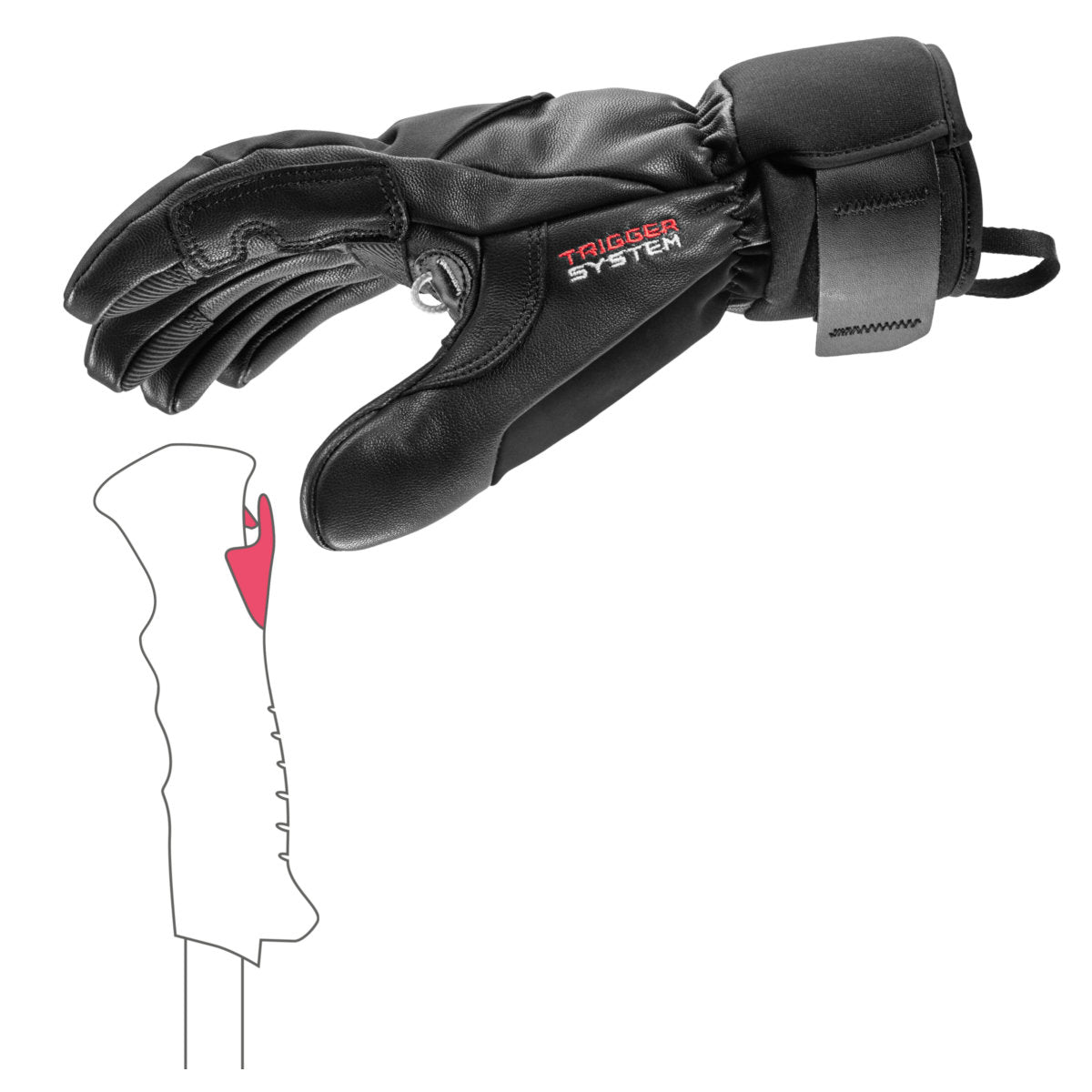 Leki Hevon 3D Handschuhe Herren | schwarz | Größe 7