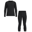 Löffler Set 3/4 Transtex Warm Kinder | schwarz | Größe 152