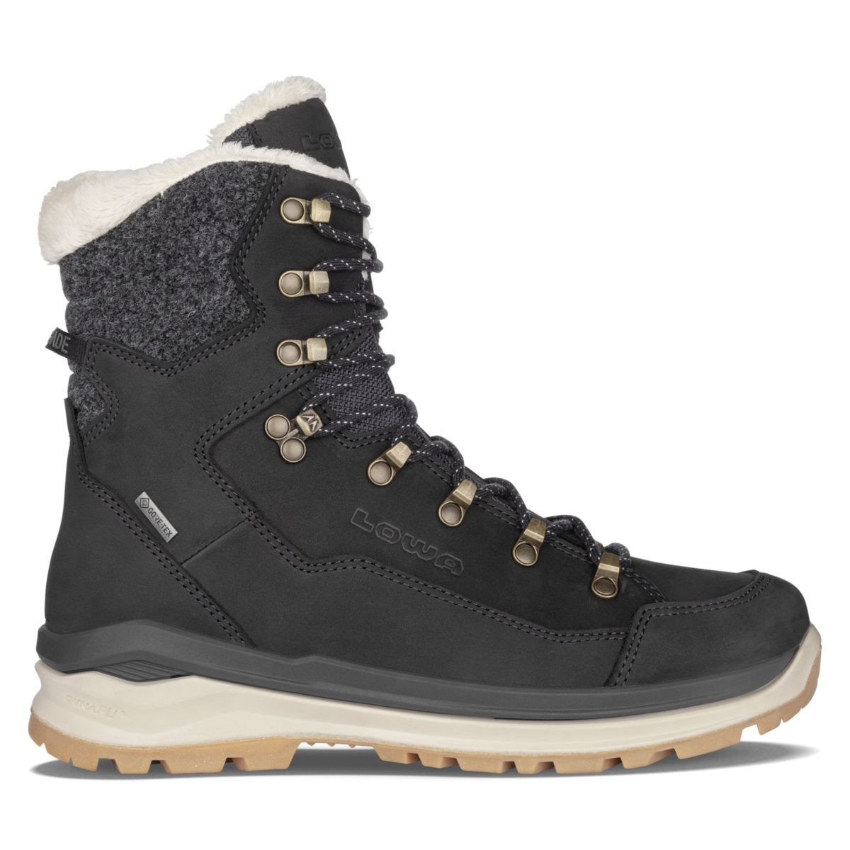 Lowa Renegade Evo Ice 2 GTX Winterschuhe Damen | schwarz | Größe UK 4.5