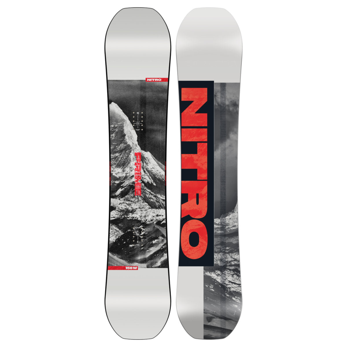 Nitro Prime Raw Wide Snowboard (2026/2027) | schwarz | Größe 156w