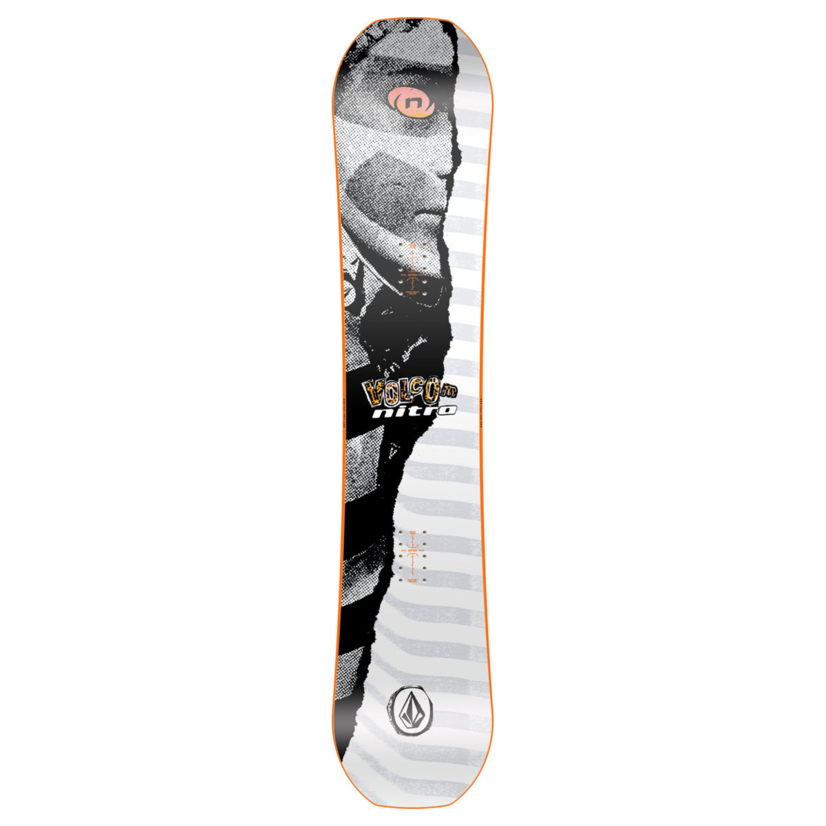 Nitro Ripper Youth x Volcom + Talent Snowboardbindung (2025/2026) | schwarz | Größe 132