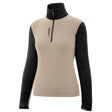 rh+ Twist Half Zip Midlayer Damen | beige | Größe L