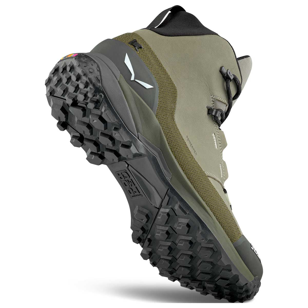 Salewa Puez Leather MID PTX Trekkingschuhe Herren | grün | Größe UK 10.0