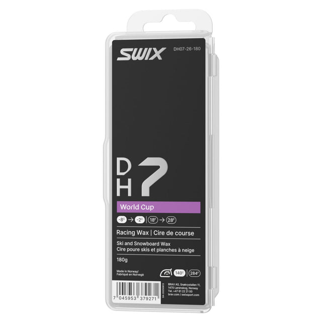 Swix DH7 World Cup Racing Wax (-2°C/-8°C) 180g Skiwachs