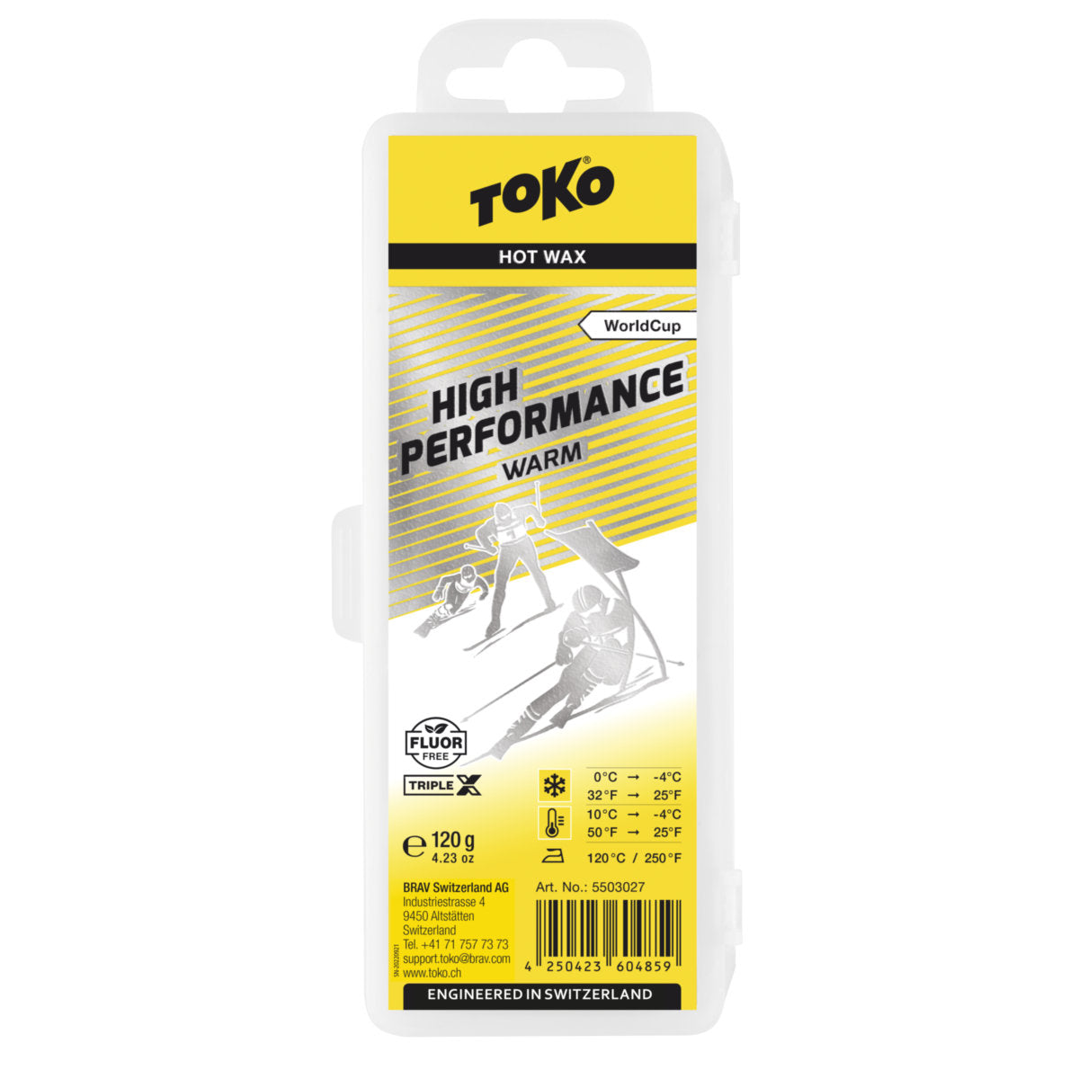 Toko High Performance Warm 120g Skiwachs