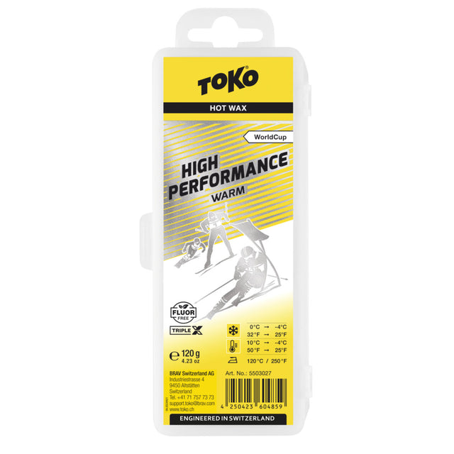 Toko High Performance Warm 120g Skiwachs