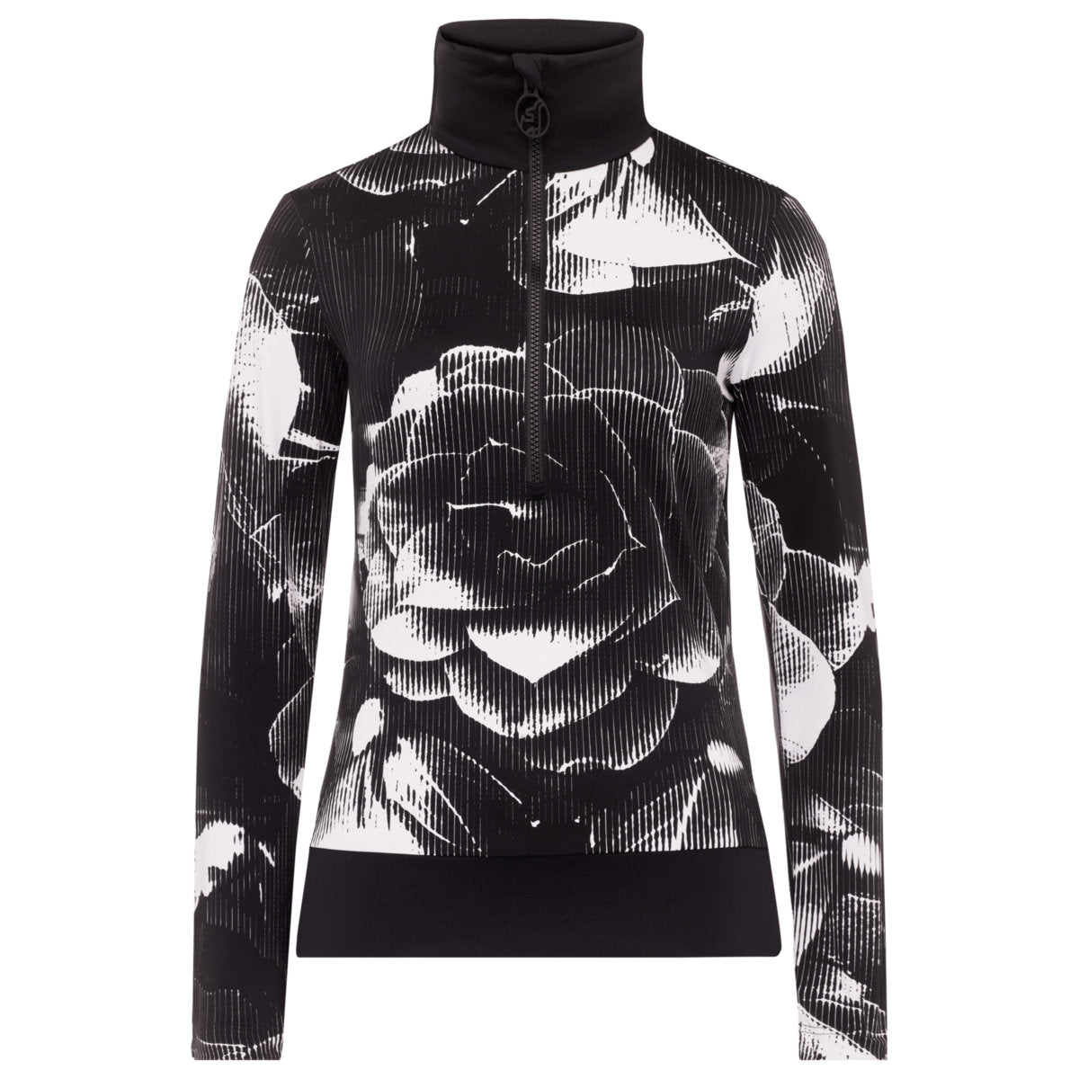 Toni Sailer Wieka Print Midlayer Damen | schwarz | Größe 36