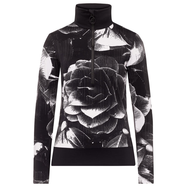 Toni Sailer Wieka Print Midlayer Damen | schwarz | Größe 36