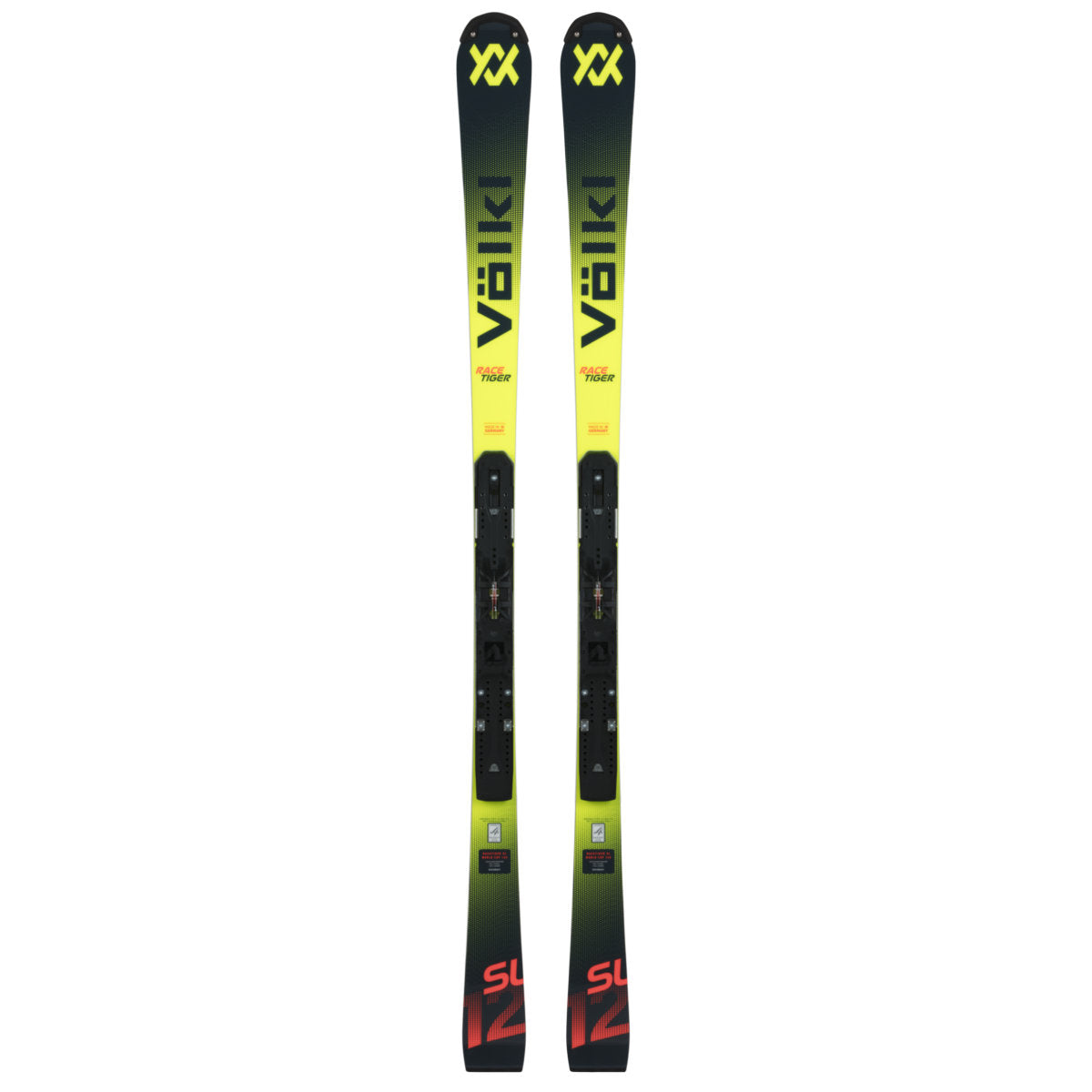 Völkl Racetiger SL R WC FIS + XComp 12 (2025/2026) | gelb | Größe 155