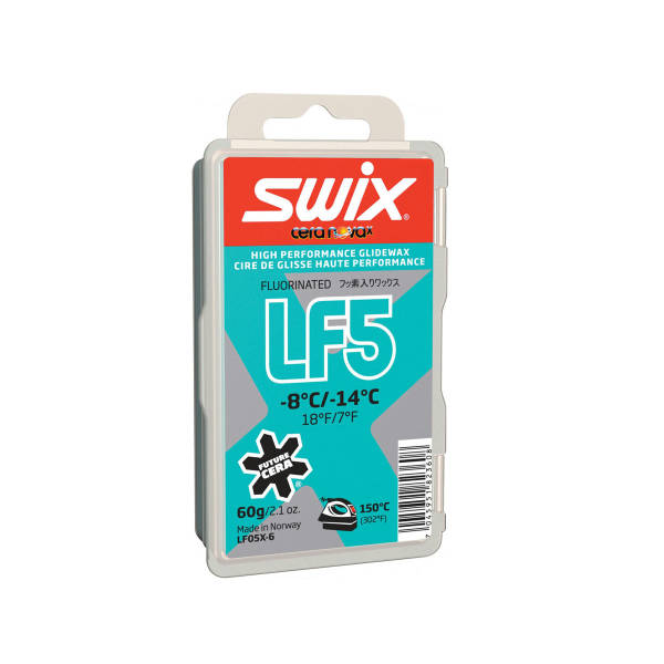 Swix LF5X Turquoise -8&deg;C/-14&deg;C 60g Skiwachs