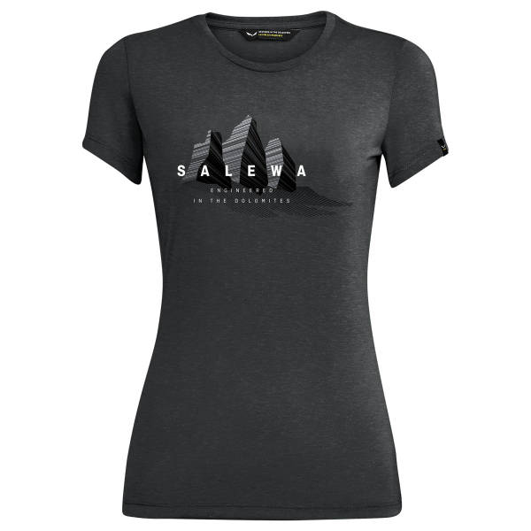 Salewa Lines Graphic Dry Shirt Damen | schwarz | Größe 42