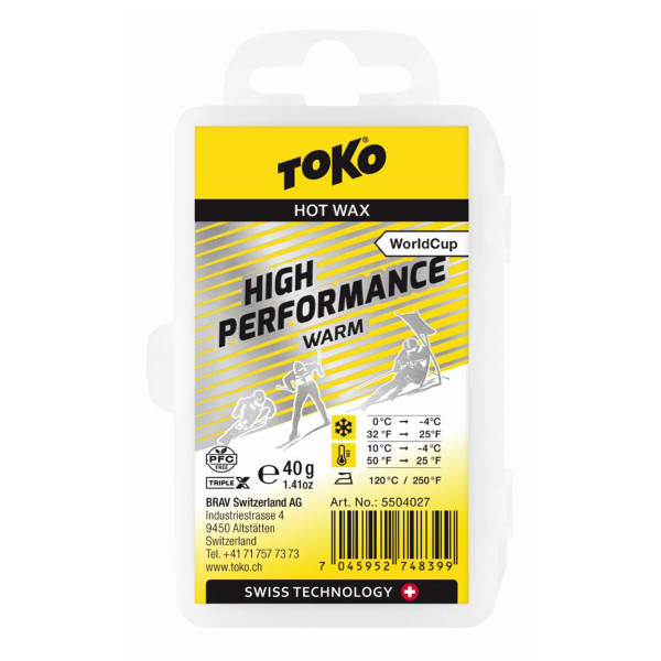 Toko World Cup High Performance Warm 40g Skiwachs