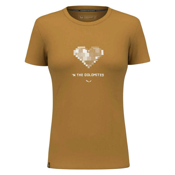 Salewa Pure Heart Dry SS T-Shirt Damen | braun | Größe 42