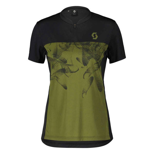 Scott Trail Flow Zip SS Shirt Damen | grün | Größe EU M