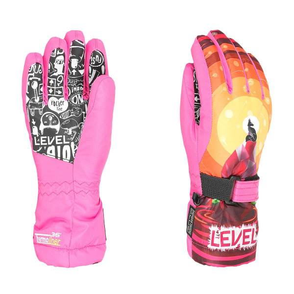 Level Junior Handschuhe Kinder | rosa | Größe 4