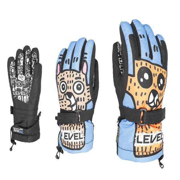 Level Junior Handschuhe Kinder | blau | Größe 4